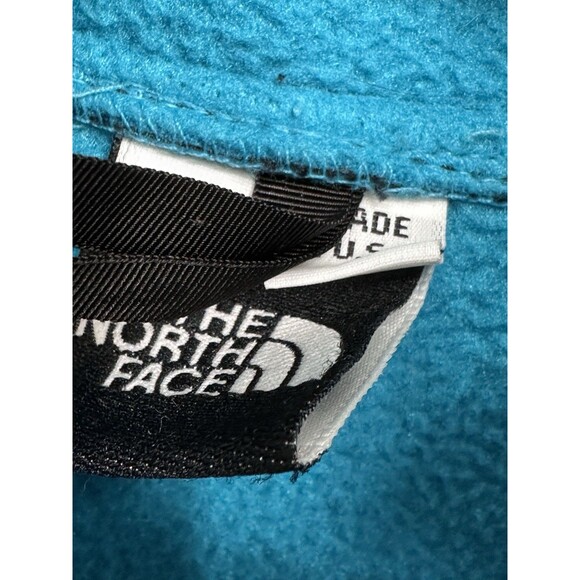 Vtg 90s The North Face Multicolor Fleece Jacket Blurb Black Made in USA TNF Sz 6 - Picture 4 of 9
